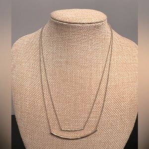 Double Gold Chain Necklace